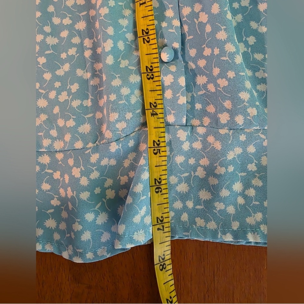 Sienna Sky Light Blue Floral Mini Dress - Picture 11 of 13